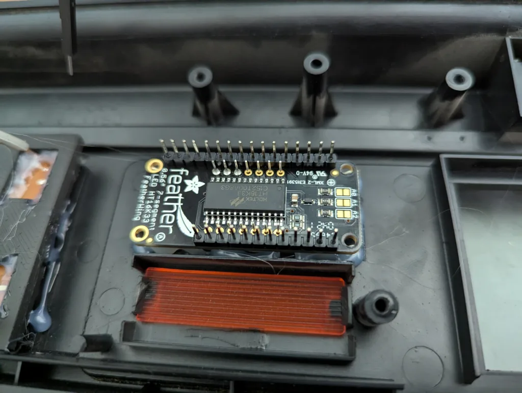 Back of the 7-segment display